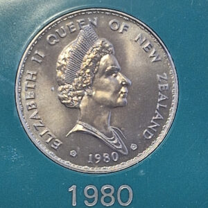 1 Dollar - Elizabeth II Berry Portrait, Fantail bird