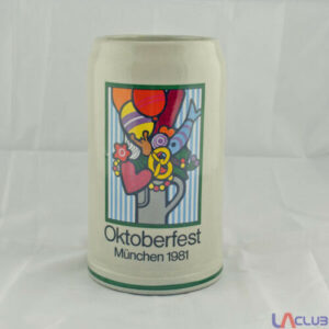 Offizieller Oktoberfest – Jahrgangskrug, Plakatmotiv von 1981